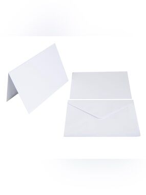 Hello Hobby Blank White Cards & Envelopes, Set of 12
